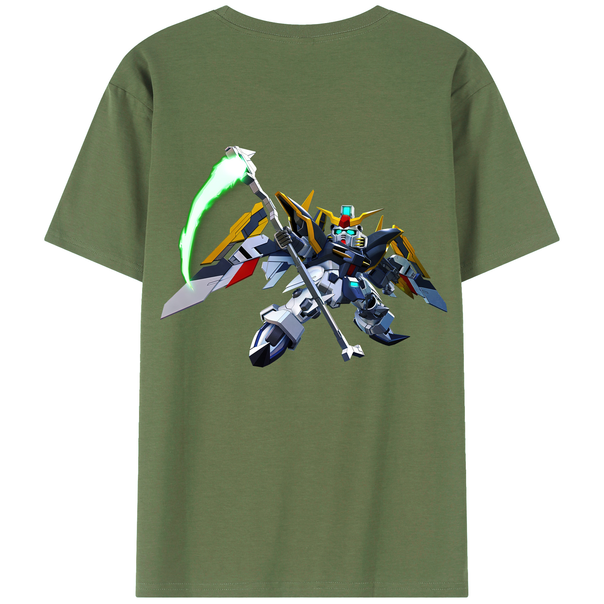 （画像用） 機動戦士ガンダム Mobile Suit Gundam 綿100％ メンズ半袖Tシャツ（バックプリント） 通気性